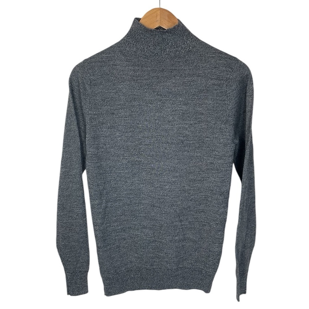 NWT Mens SUNSPEL England 1860 Merino Wool LS Mock Neck Sweater XS $195